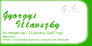 gyorgyi illavszky business card